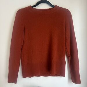 J. Crew Women's Cashmere Terracotta Sweater